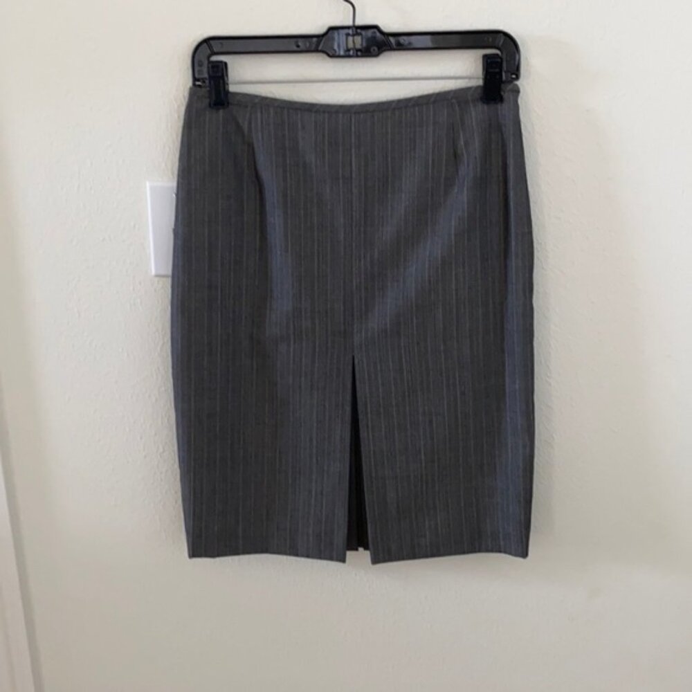 Ann Klein pleats skirt side zipper